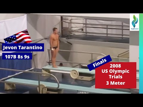 2008 Jevon Tarantino - 107b 8s 9s - 3 meter springboard diving - US Olympic Trials