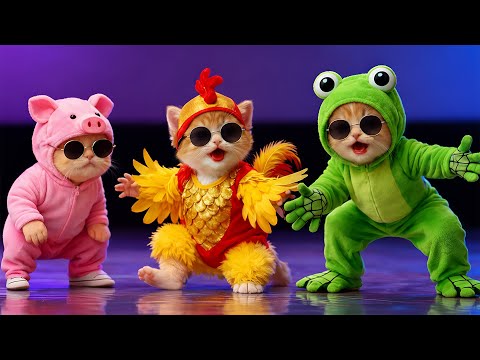 Dudi Dudi Dam Dam Dance | Dodi Dodi Dum Dum Kids Dance | Funny Kitten Kids Nursery Rhymes Song