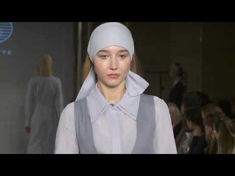 Pigeon Virgin Wool Dress and Silver-Blue Silk & Cotton Shirt @ London Fashion Week AW 19 / 20