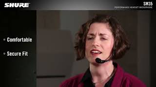 Video thumbnail for Shure SM35 Performance Headset Microphone Product Video by Muzikalen.bg