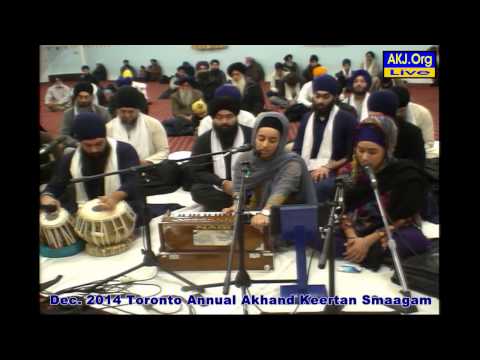 013 Toronto Dec. 2014 Smaagam - Monday Evening Keertan - B. Ravneet Kaur Jee Toronto