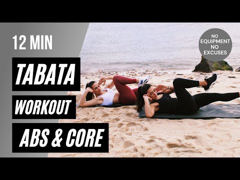 12 MIN KILLER TABATA Workout For Strong ABS & CORE – No equipment | Tabata Songs