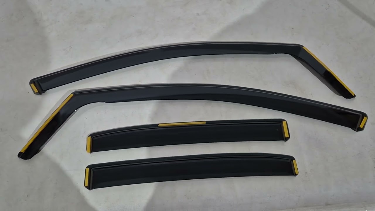 Toyota Corolla 2019- рр. Вітровики вставні Niken Luxury (SD, 4 шт) Video 1