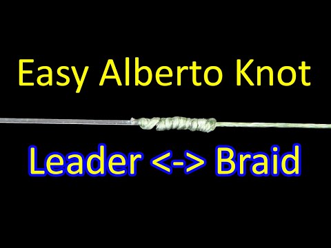 How to Tie an Alberto Knot (Braid to Fluorocarbon or Mono Leader)