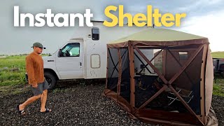 The Ultimate Pop-Up Camping Gazebo? ⛺️ VEVOR 6-Sided Canopy Shelter Review & Setup!