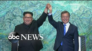 Leaders from North, South Korea vow to sign peace treaty to end war