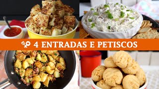 4 RECEITAS DE PETISCOS E ENTRADAS PARA O SEU ANO NOVO - RECEITAS QUE AMO