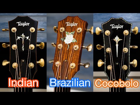 Brazilian Vs Cocobolo Vs Indian Rosewood - Taylor Guitar Comparison