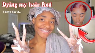 I impulsively dyed my hair Red i don’t like  it 😬 | Eva Williams