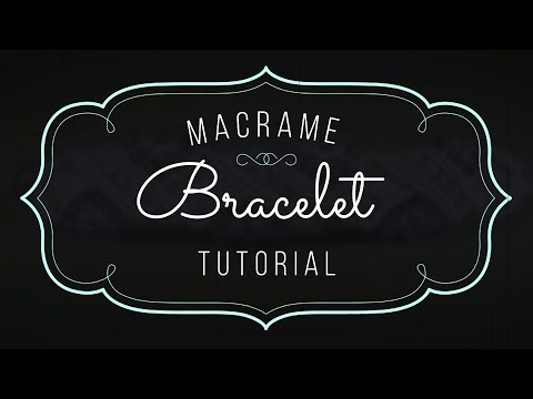 Macramé Double Wave Bracelet Beautiful Blue Danube by Strauss