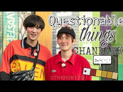 Questionable things CHANBAEK do | Fluff ft  Iconic  moments