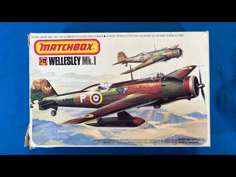 Matchbox 1979 Vickers Wellesley Mk.I Vintage Model Airplane Kit Review Unboxing