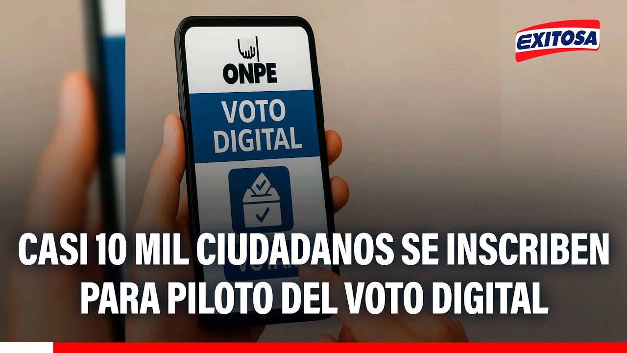 🔴🔵 Elecciones 2026: Casi 10 mil ciudadanos se inscriben para piloto del voto digital