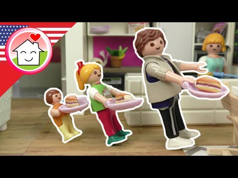 Playmobil English Copycat – Video with Anna and Lena - The Hauser Family - Toys film for kids