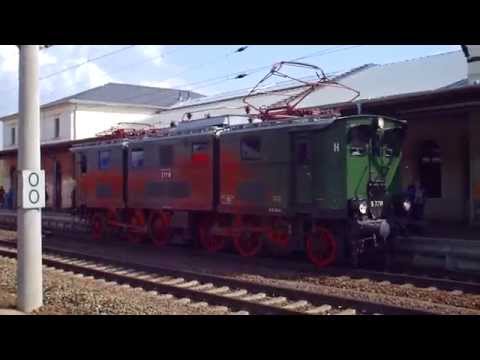 E77 10 rangiert im Bahnhof Pirna. Samstag, 12. April 2014