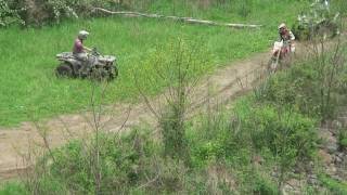 preview picture of video 'ATV rollover at Wagon Wheel trails'