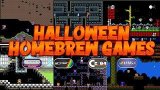 Halloween Homebrew Games - Amiga - Commodore 64 - NES - ZX-Spectrum