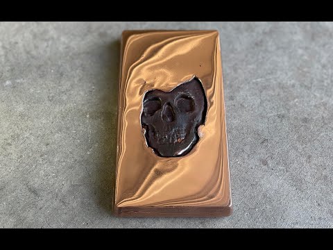 Casting a Copper Skull Trapped in a Copper Bar - The Growing Stack