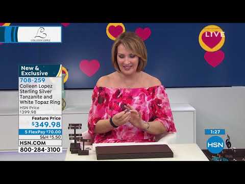 Colleen Lopez Sterling Silver Tanzanite and White Topaz ...