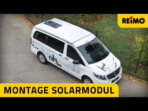 So geht’s: Flexibles Solarmodul auf Reimo Schlafdach verkleben