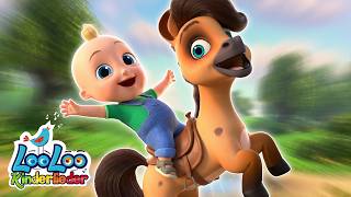 Hoppe Hoppe Reiter 🐴🎶 Bewegungslied zum Mitsingen | Kinderlieder Deutsch für Kinder &amp; Kleinkinder 💛