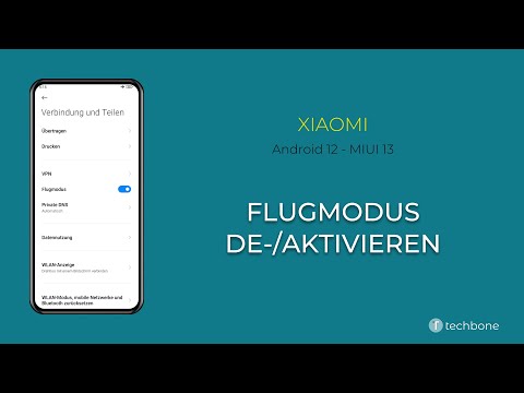Flugmodus de-/aktivieren - Xiaomi [Android 12 - MIUI 13]