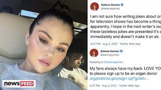 Selena Gomez RESPONDS To Kidney Transplant 'Joke' in TV Show