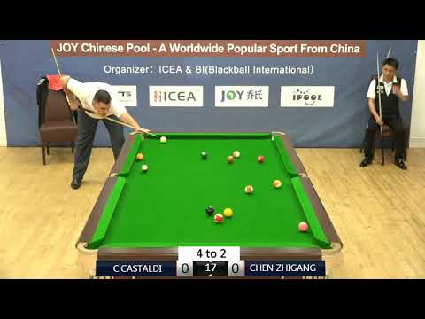 Clayton Castaldi (MAL) VS Chen Zhigang (CHN) - Semi Final - 2018 Joy Chinese Pool UK Championships