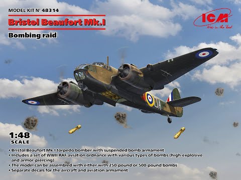 Bristol Beaufort Mk.I, ICM 48314 (2024)