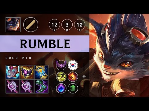 Rumble Mid vs Irelia - KR Master Patch 25.19