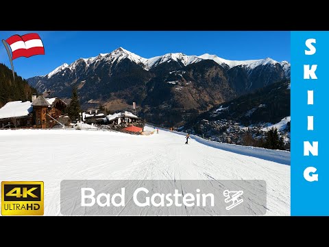 Stubnerkogel & SKIING blue pistes to Bad Gastein - Ski Amadé 🇦🇹 Austrian Alps | 4K 60fps