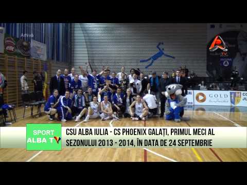 CSU Alba Iulia - CS Phoenix Galati, primul meci al sezonului 2013-2014, pe 24 septembrie