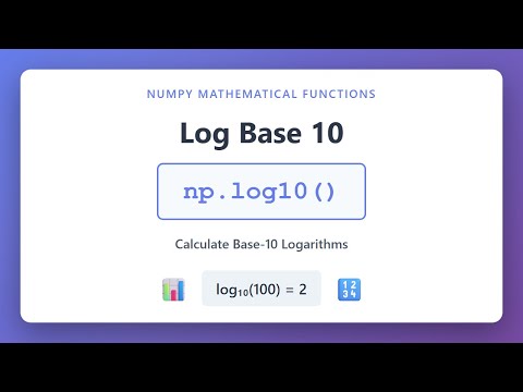 Numpy Log10 Function Tutorial Calculate Base 10 Logarithms In Python