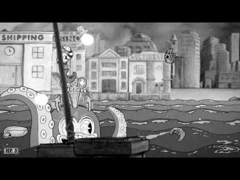 【Cuphead】 Black & White Filter Run & Gun - Perilous Piers Pacifist Speedrun 1:08