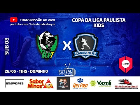 COPA DA LIGA PAULISTA KIDS - MX7 X CAMISA 10 - SUB 08
