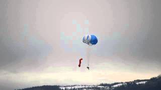 preview picture of video 'USFS auxiliary parachute test on Camas Prairie'