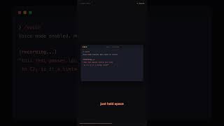 Claude just got /voice! Talk instead of typing #aitools #claudecode #anthropic