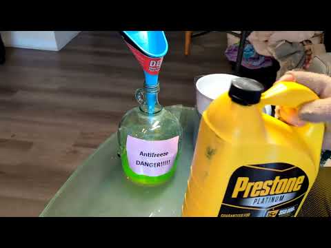 How Properly MIX Dilute Car Antifreeze Concentrate (Make 50/50 Coolant Water Ratio Solution Prestone