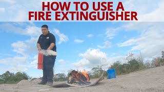 How to properly use a FIRE EXTINGUISHER? #BeALifesaver