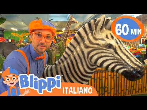 , title : 'Blippi alla scoperta degli animali della giungla | Blippi in Italiano | Video educativi per bambini'