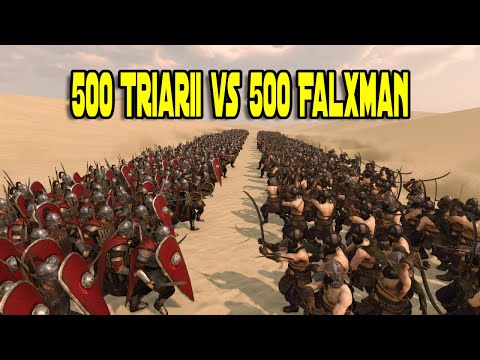 500 Triarii vs 500 Falxman - Mount & Blade 2: Bannerlord