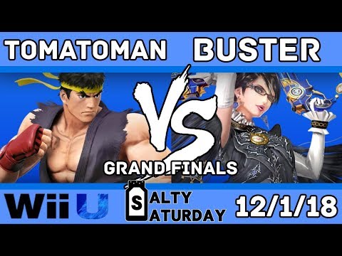 Salty Saturday #37 - RVVL | Tomatoman (Ryu) VS. Buster (Bayonetta) - Grand Finals - Smash for Wii U