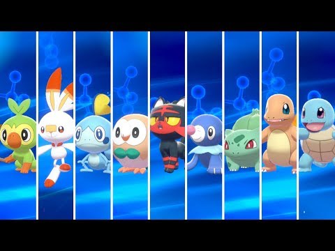 Pokémon Sword & Shield - All Starters Evolutions