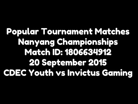 CDEC Youth Win! Invictus Gaming vs CDEC Youth 09202015 3:59 PM MID1806634912 Nanyang Championships
