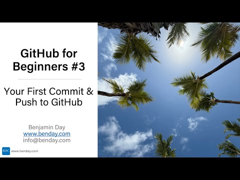 Github For Beginners 3 Your First Commit Push To Github