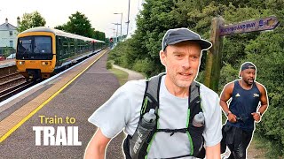 We caught a train to run home on an EPIC trail adventure