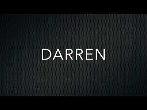 How to Pronounce Darren