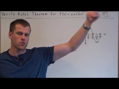 How to apply Rolle's Theorem