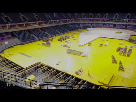 Priprema Kombank Arene za EICH 2017 [TIME LAPSE]