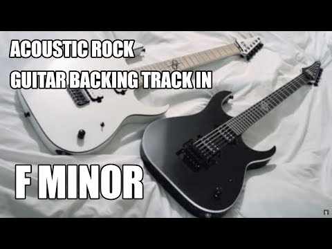 Acoustic Rock Guitar Backing Track In F Minor